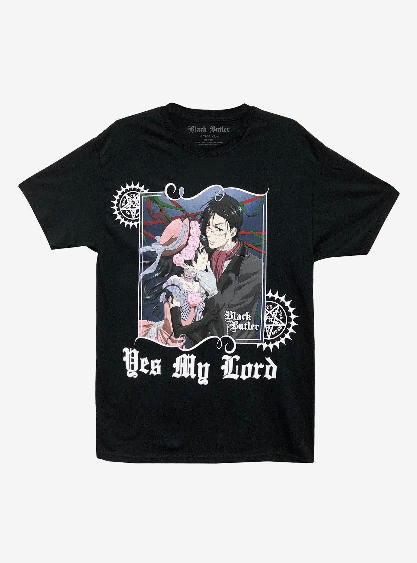 Black Butler Yes My Lord Boyfriend Fit Girls T-Shirt, MULTI, hi-res