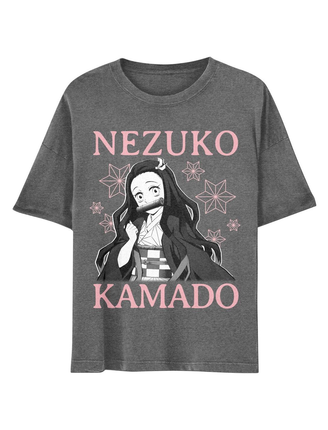 Demon Slayer: Kimetsu No Yaiba Nezuko Boyfriend Fit Girls T-Shirt, MULTI, hi-res