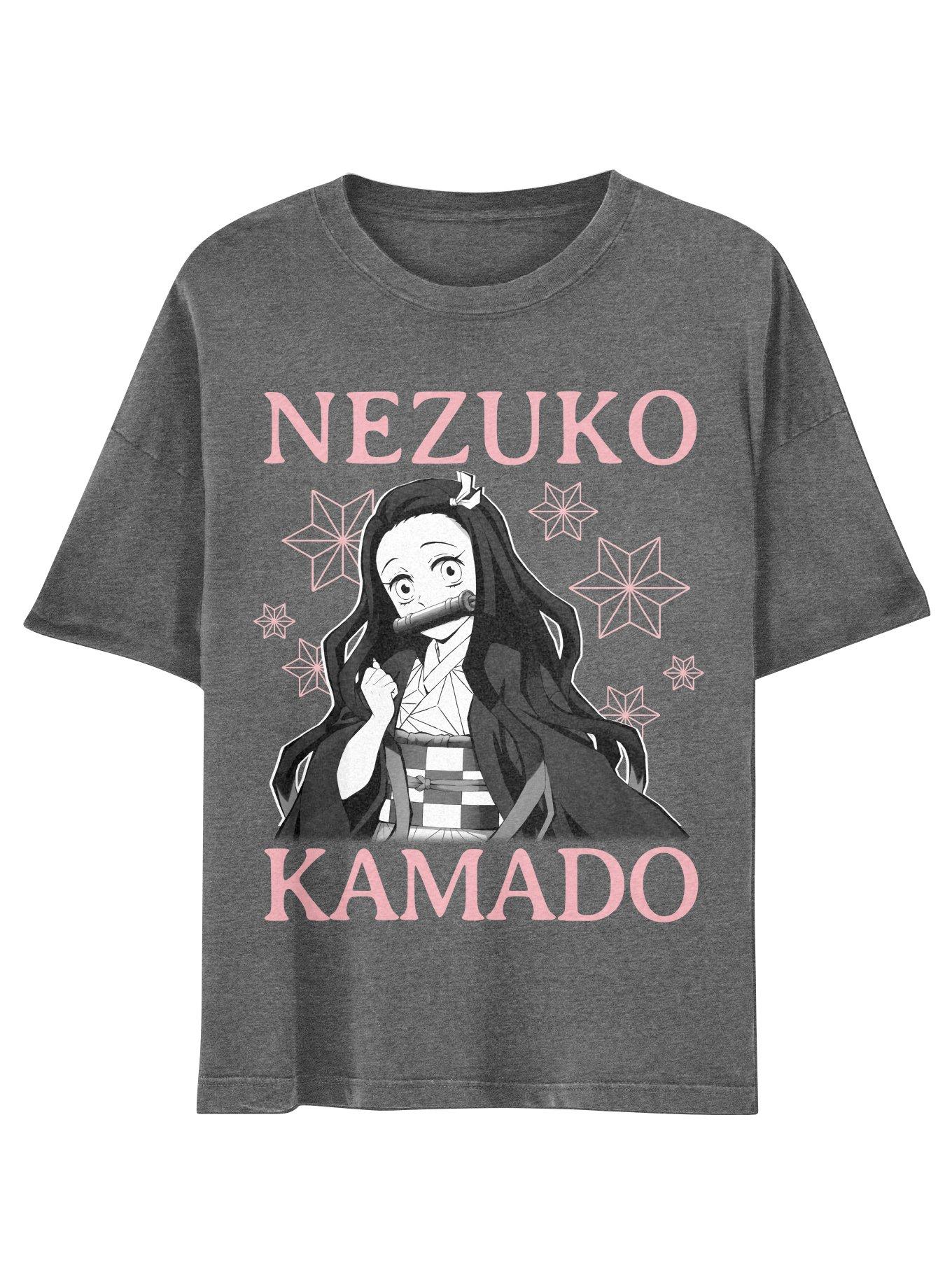 Demon Slayer: Kimetsu No Yaiba Nezuko Boyfriend Fit Girls T-Shirt, , hi-res