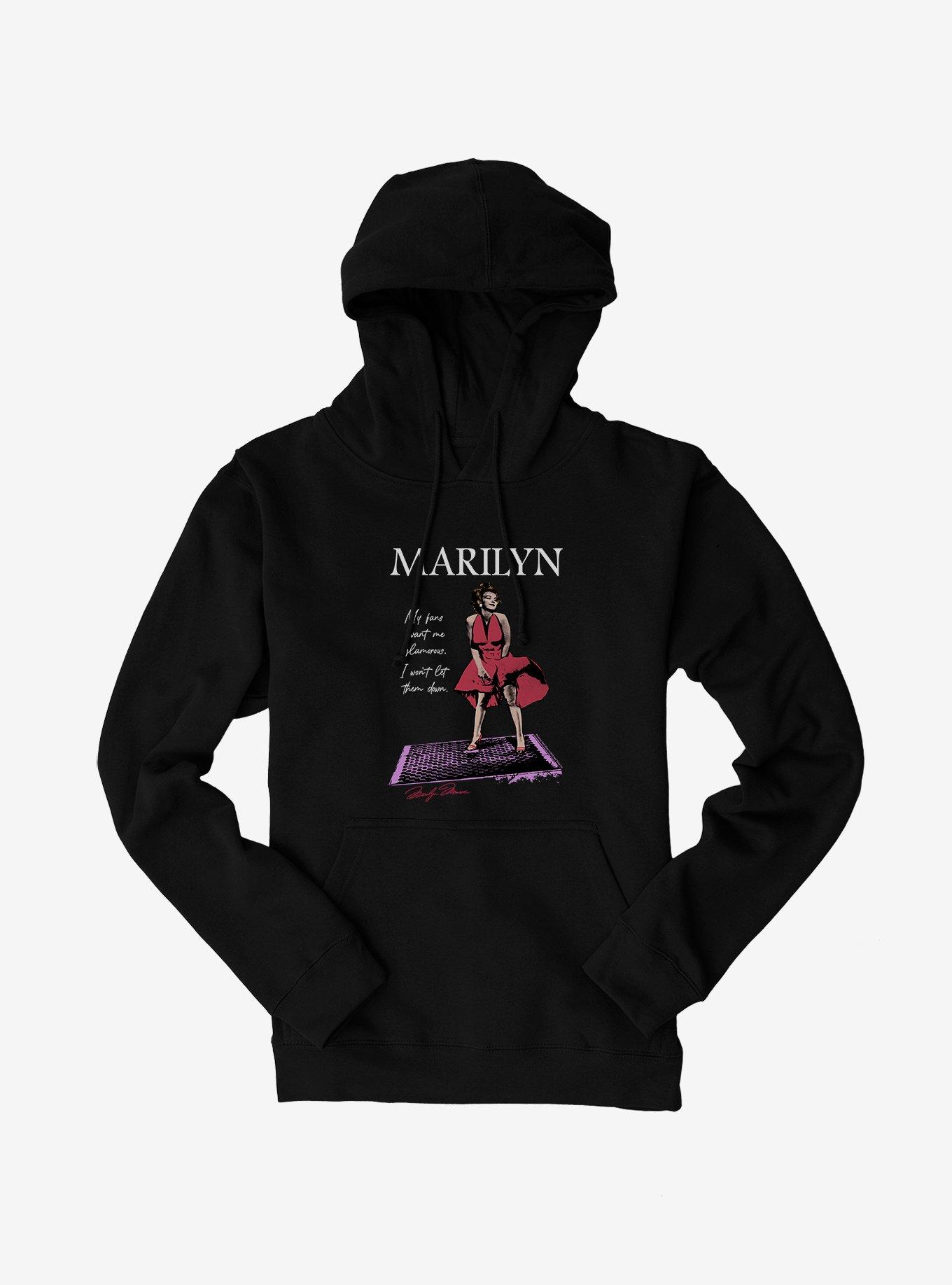 Marilyn Monroe Glamorous Red Dress Hoodie BLACK Hot Topic