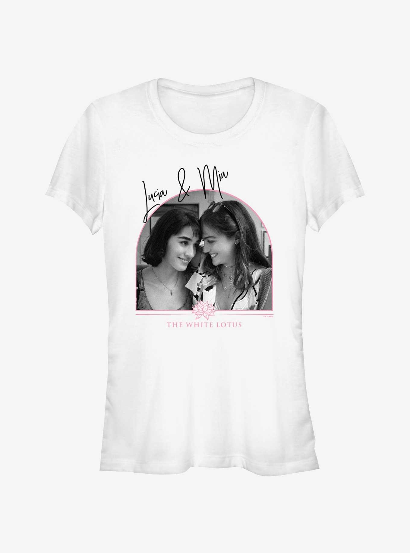 White Lotus Duo Lucia & Mia Girls T-Shirt, WHITE, hi-res