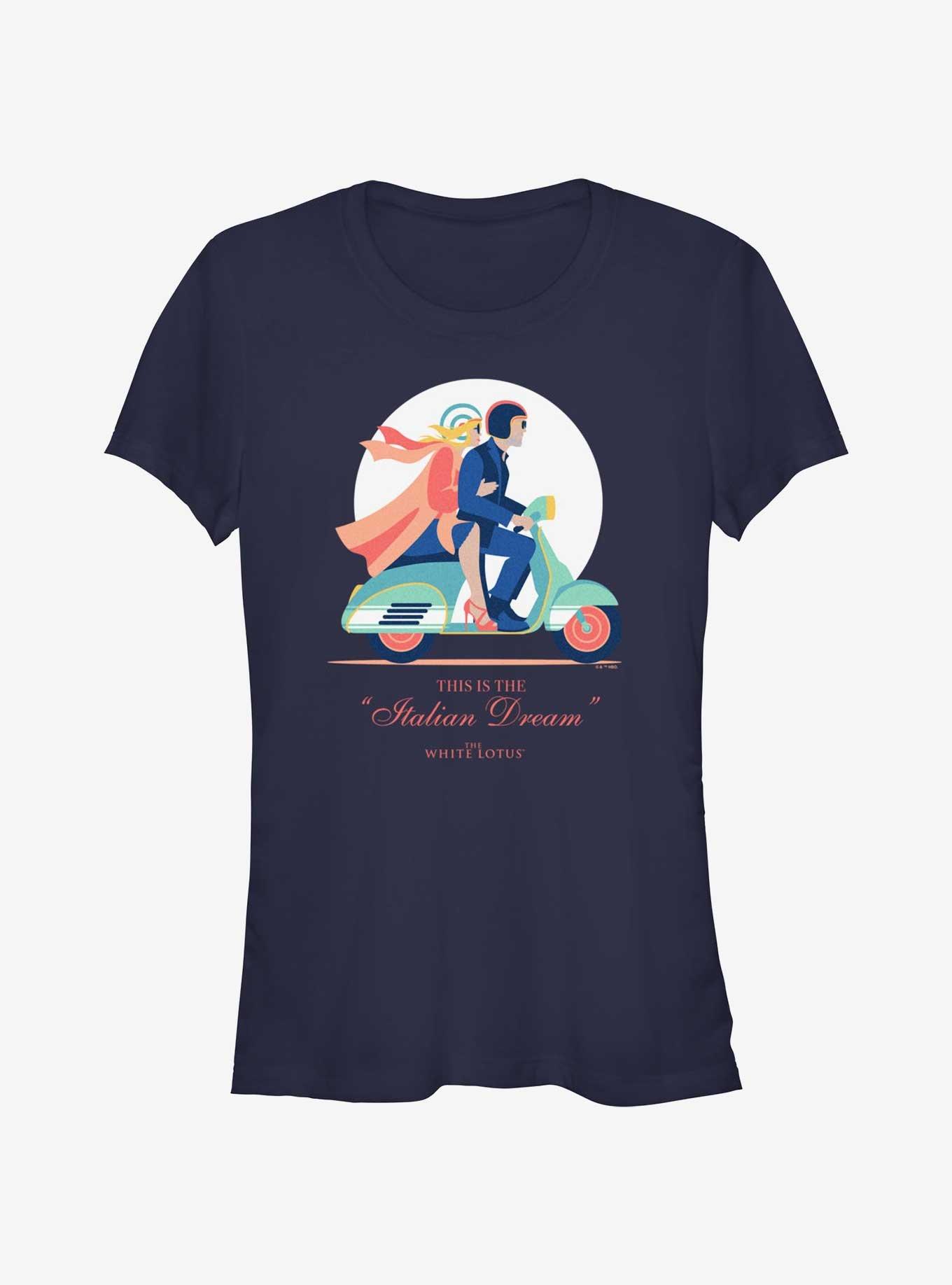 White Lotus The Italian Dream Girls T-Shirt, NAVY, hi-res