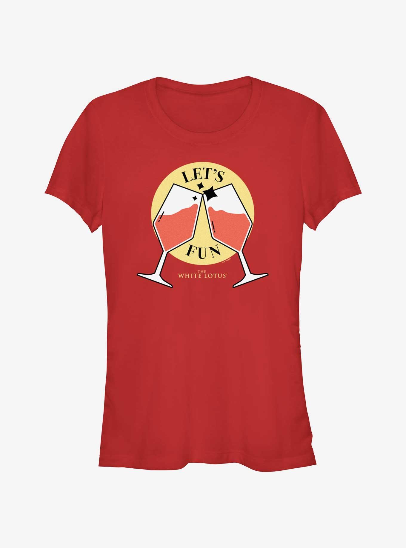 White Lotus Let's Fun Toast Girls T-Shirt, RED, hi-res
