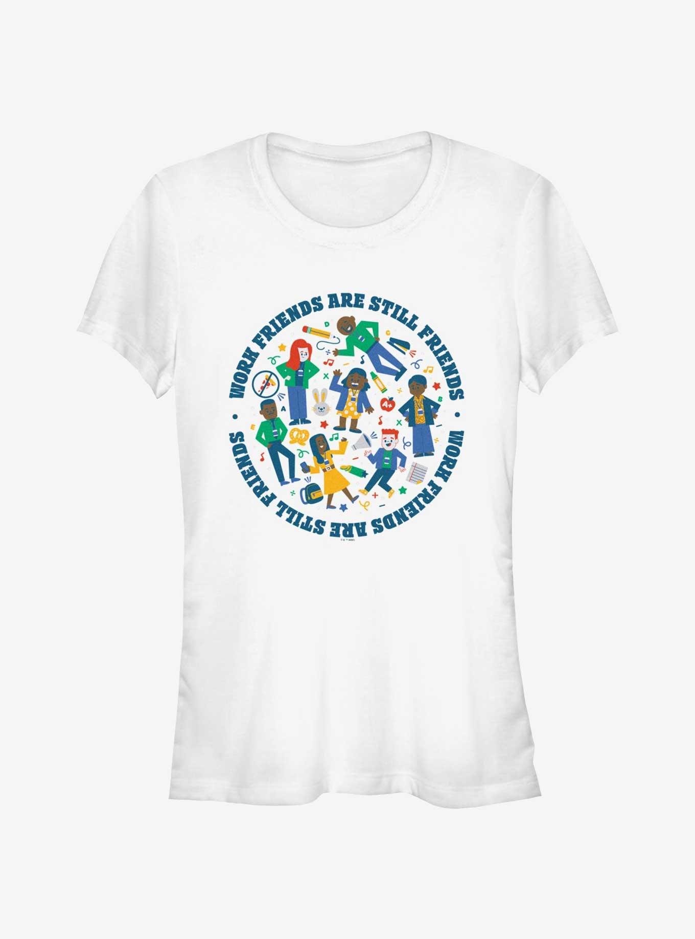 Abbott Elementary Work Friends Still Friends Girls T-Shirt, WHITE, hi-res