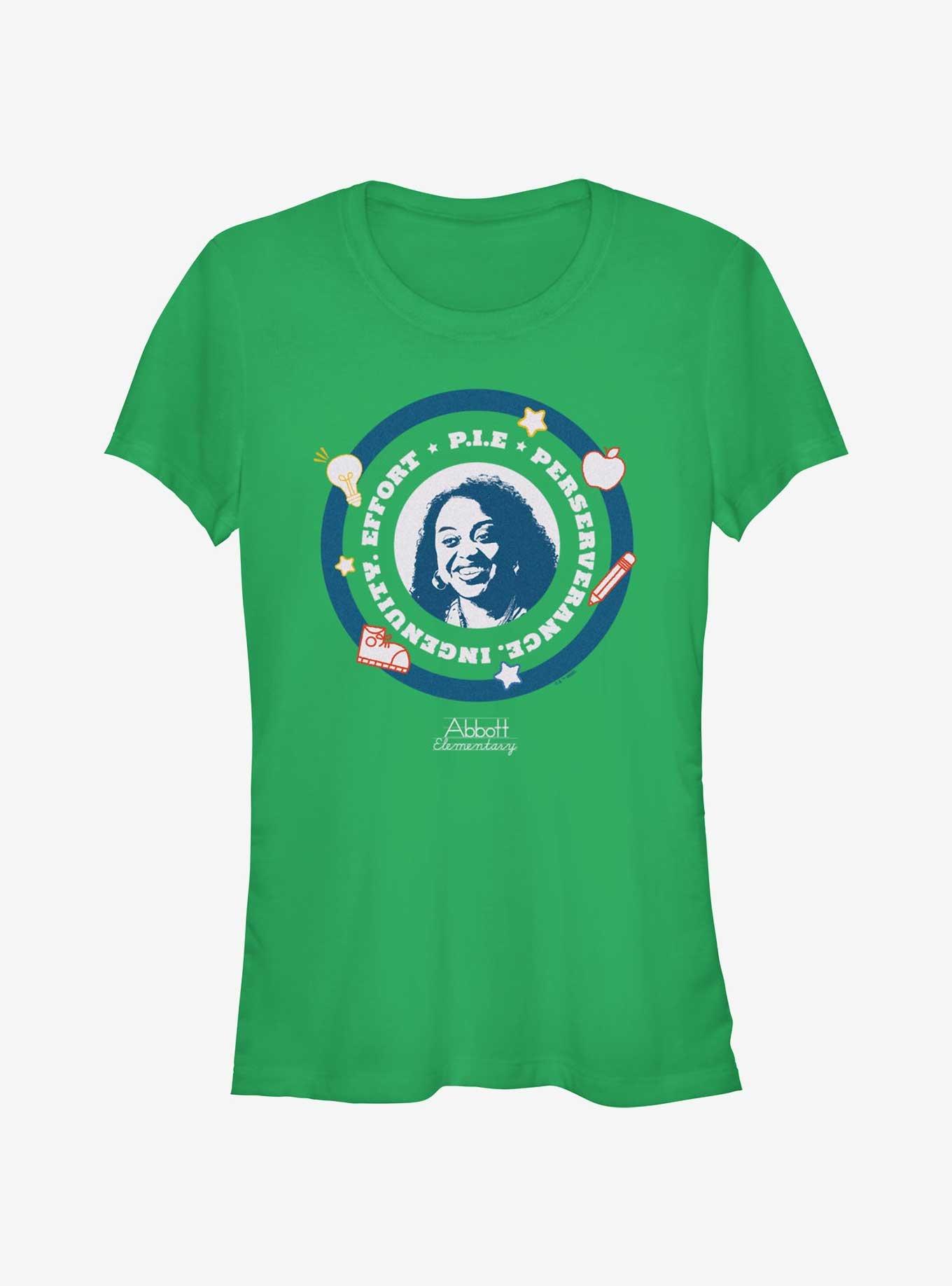 Abbott Elementary P.I.E. Perseverance Ingenuity Effort Girls T-Shirt, KELLY, hi-res
