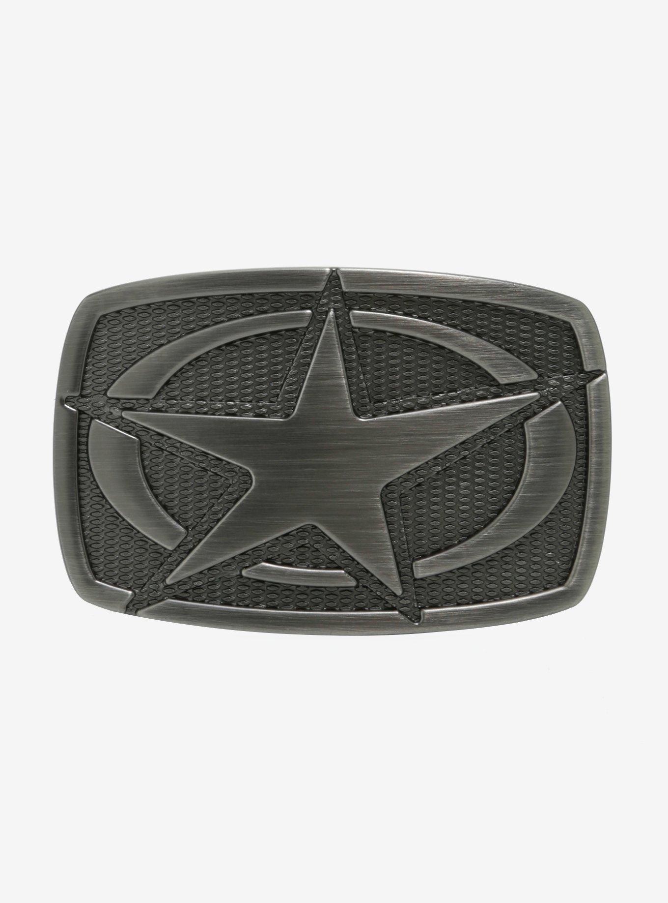 Star & Circle Single Belt Buckle, , hi-res