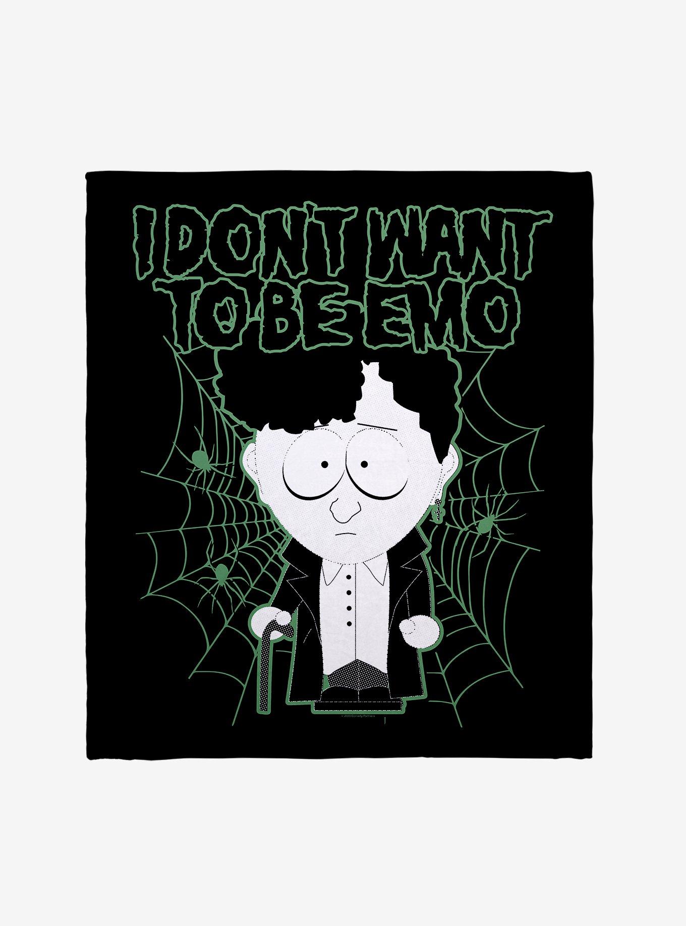 South Park I Don't Want To Be Emo Throw Blanket, , hi-res