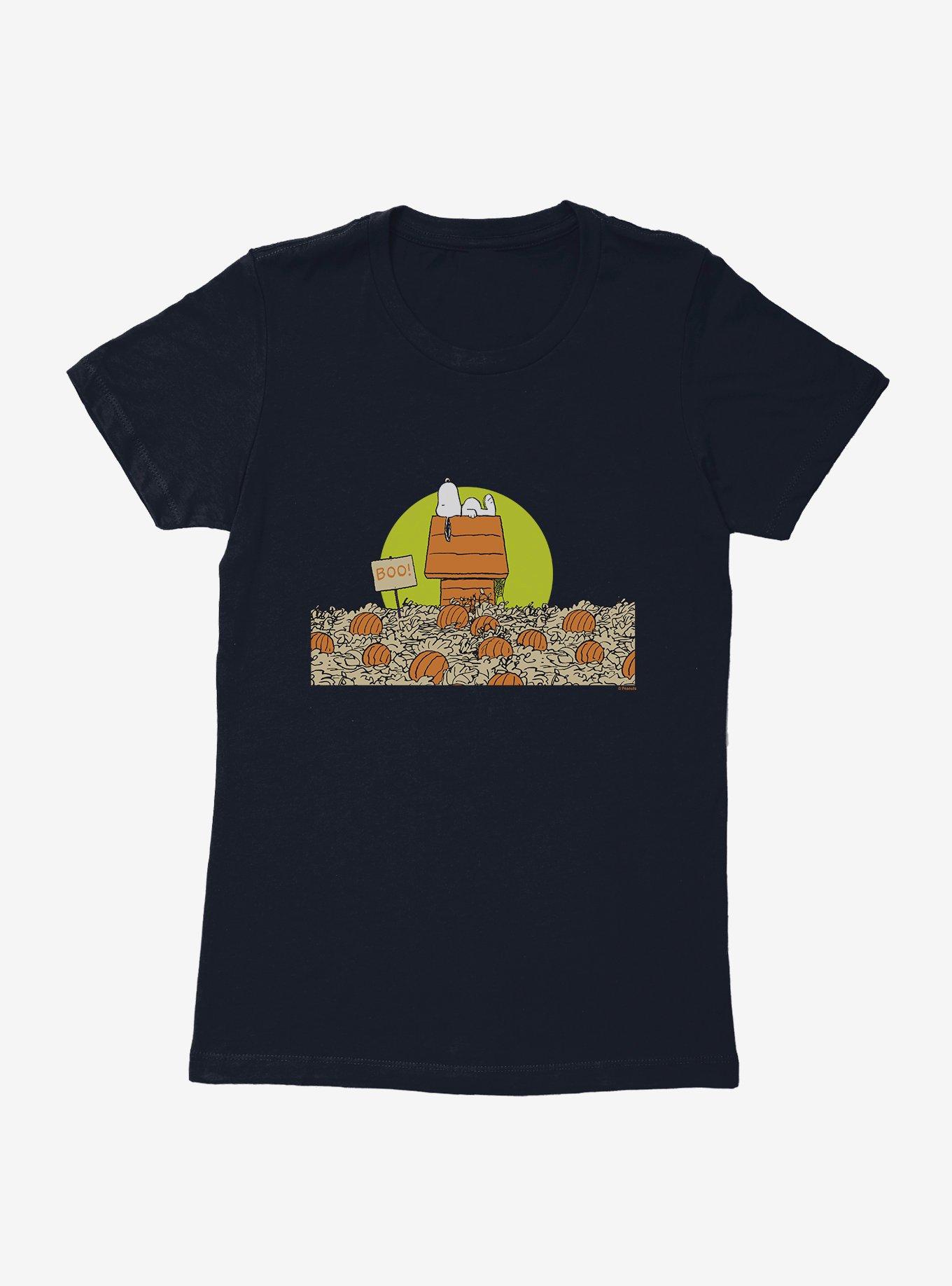 Peanuts Pumpkin Patch Snoopy House Womens T-Shirt, , hi-res