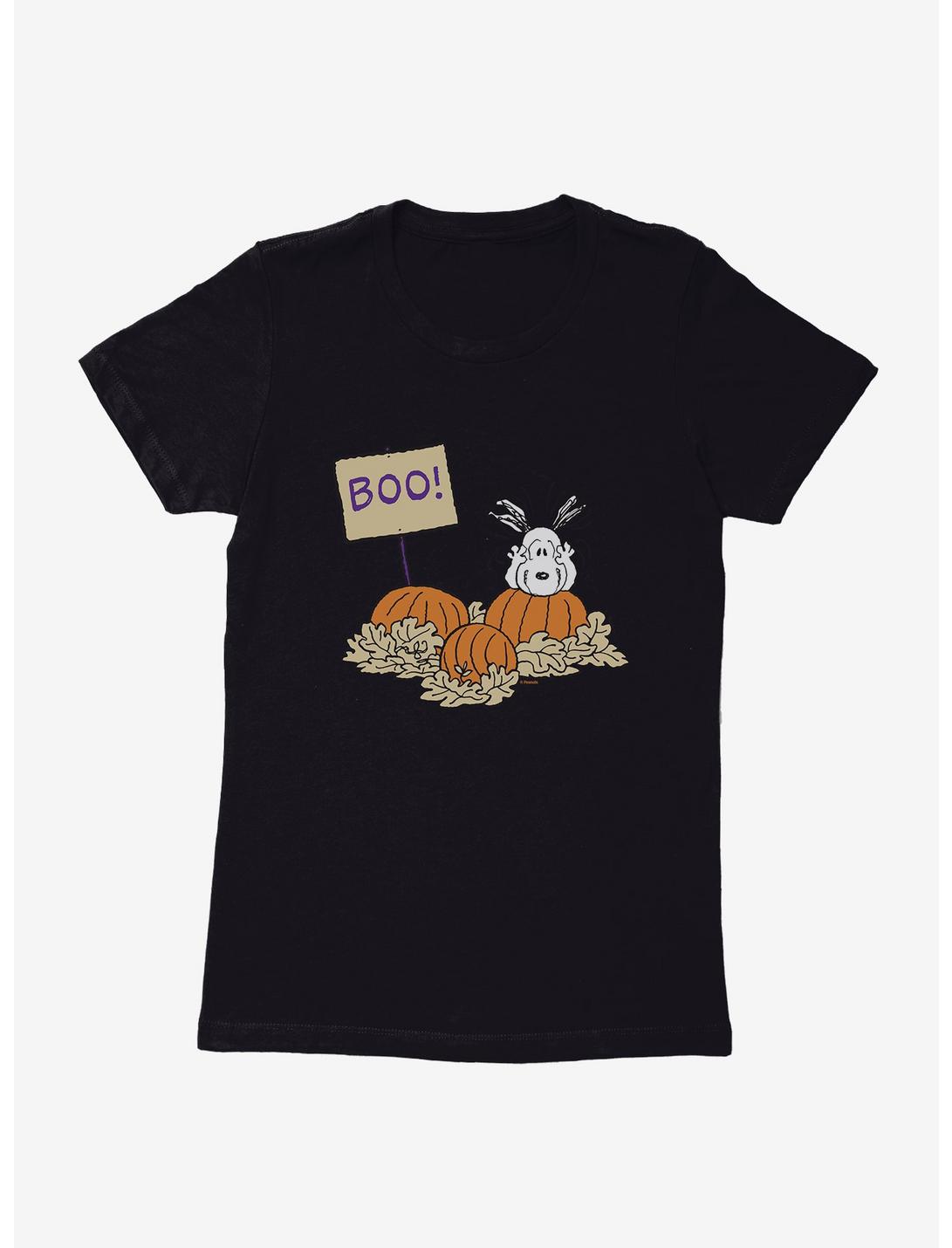 Peanuts Snoopy Pumpkin Patch Boo Womens T-Shirt, , hi-res