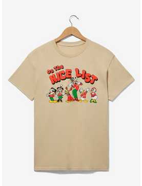 Disney Mickey & Friends Nice List Women's T-Shirt - BoxLunch Exclusive, , hi-res