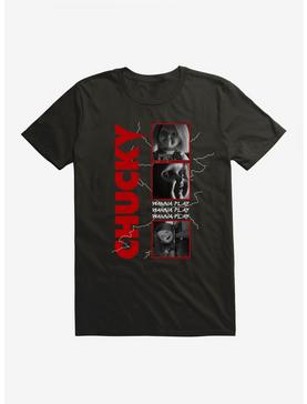 Chucky TV Series Wanna Play Panels T-Shirt, , hi-res