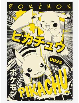 Pokemon Pikachu Japanese Text Poster, , hi-res