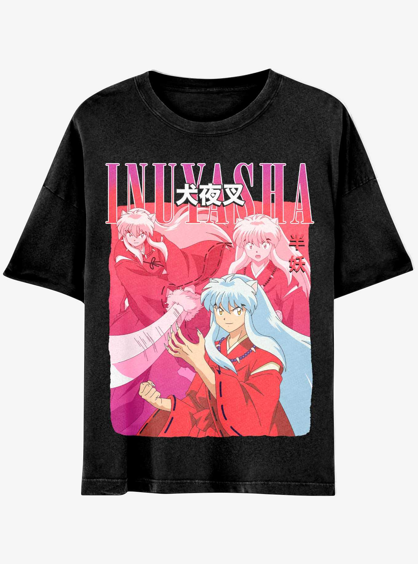 InuYasha Collage Boyfriend Fit Girls T-Shirt, , hi-res