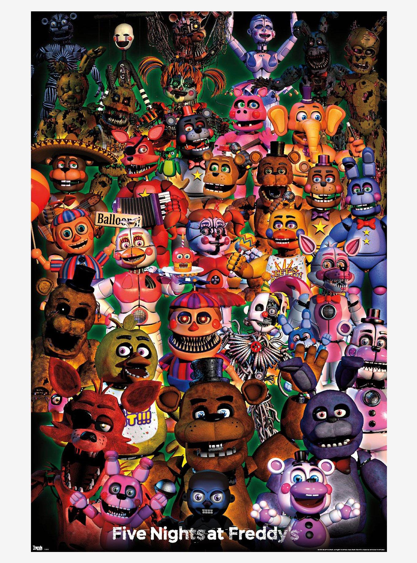 FOLLOW ME FnaF Shadow Animatronics - Five Nights At Freddys - Posters and  Art Prints