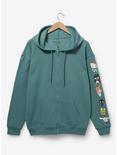 Sanrio Hello Kitty and Friends Group Portrait Zippered Hoodie - BoxLunch Exclusive, GREEN, hi-res