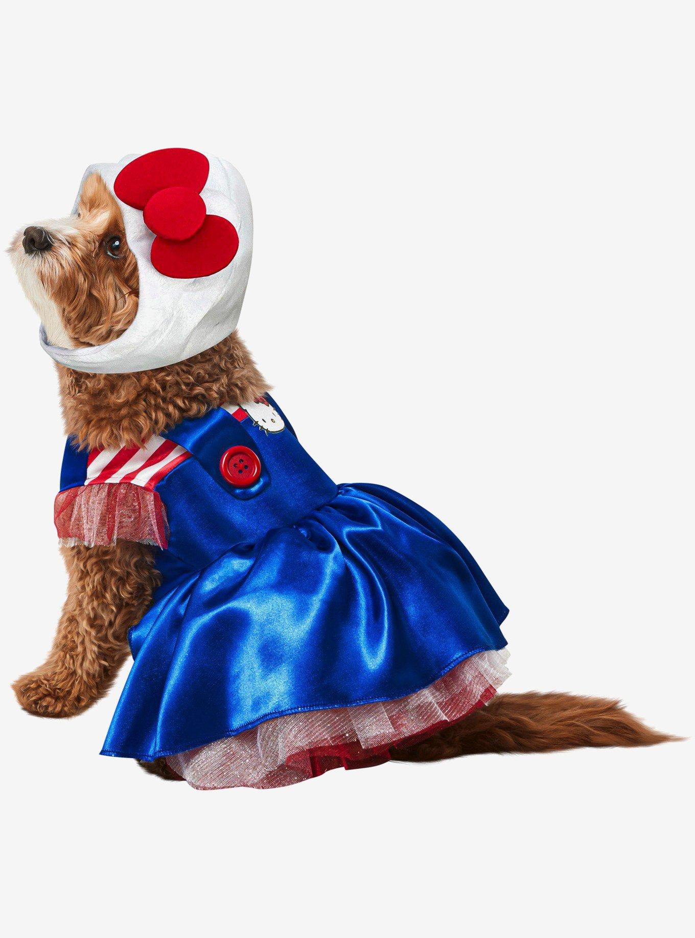 Hello Kitty Pet Dress Costume, BLUE, hi-res
