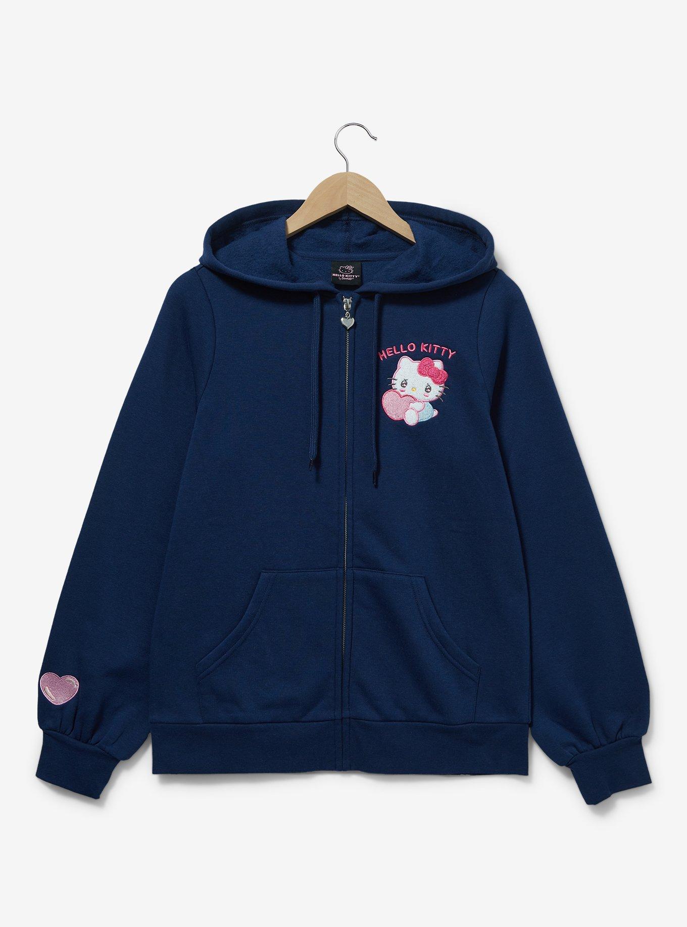 Sanrio Hello Kitty Emo Kyun Zip Hoodie - BoxLunch Exclusive