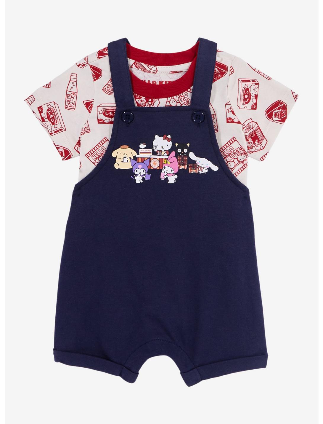 Sanrio Hello Kitty and Friends Kawaii Mart Infant Overall Set - BoxLunch Exclusive, NAVY, hi-res