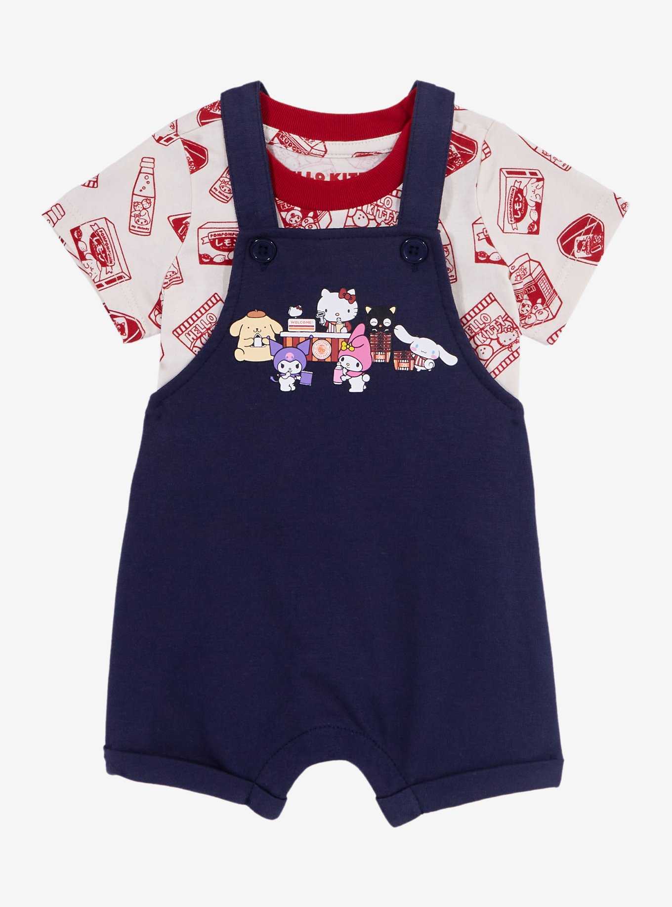 Sanrio Hello Kitty and Friends Kawaii Mart Infant Overall Set - BoxLunch Exclusive, , hi-res