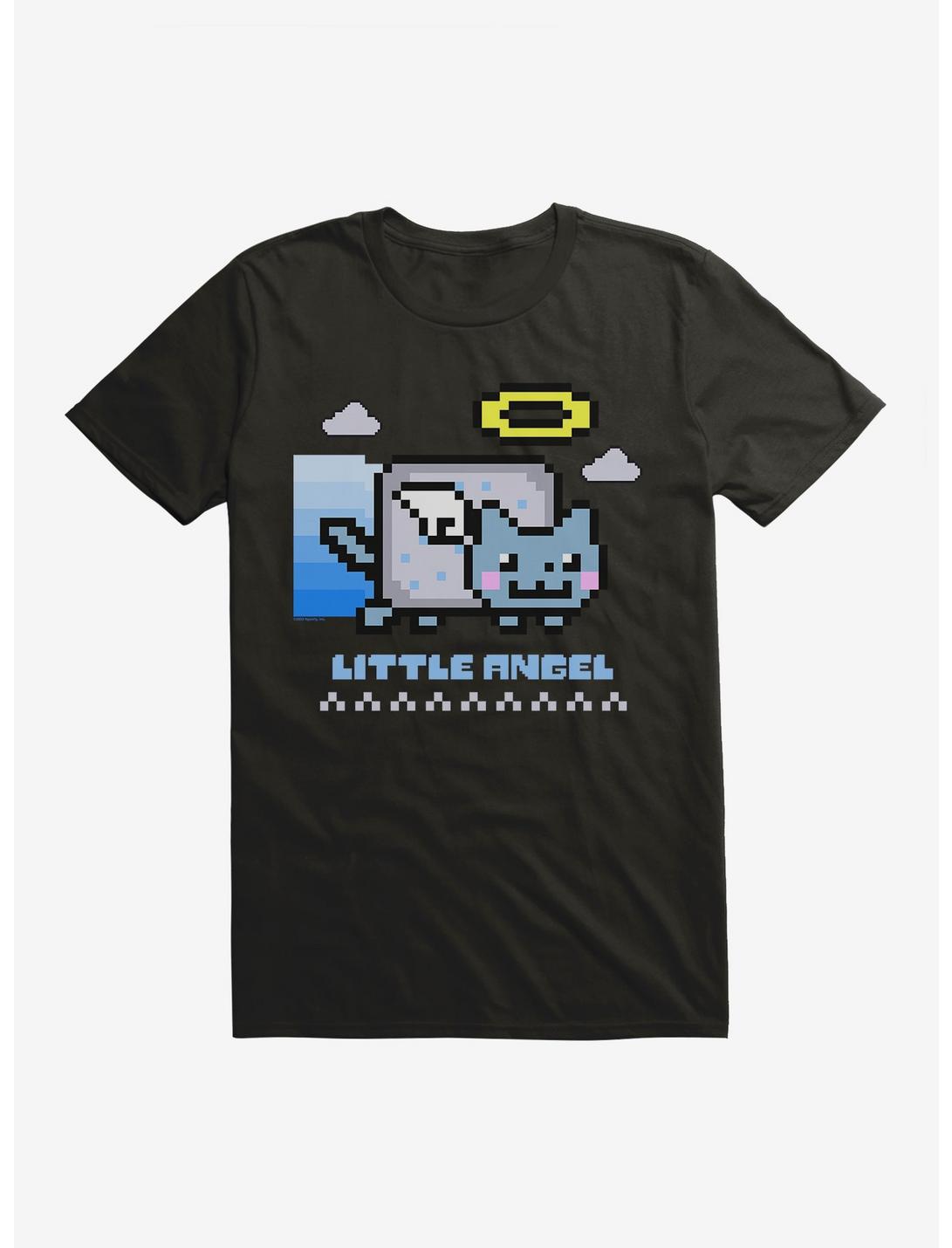 Nyan Cat Little Angel T-Shirt, BLACK, hi-res