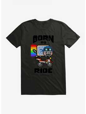 Nyan Cat Born To Ride T-Shirt, , hi-res