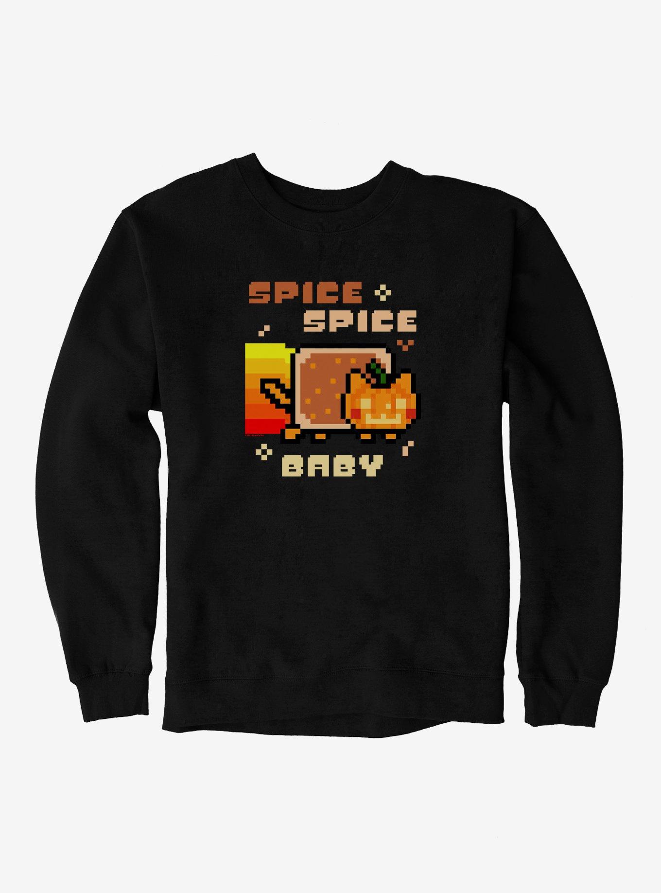 Nyan Cat Spice Spice Baby Sweatshirt, BLACK, hi-res