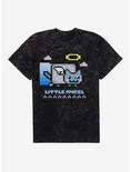 Nyan Cat Little Angel Mineral Wash T-Shirt, BLACK MINERAL WASH, hi-res
