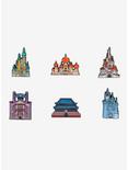 Loungefly Disney Princess Castle Silhouette Blind Box Enamel Pin, , hi-res