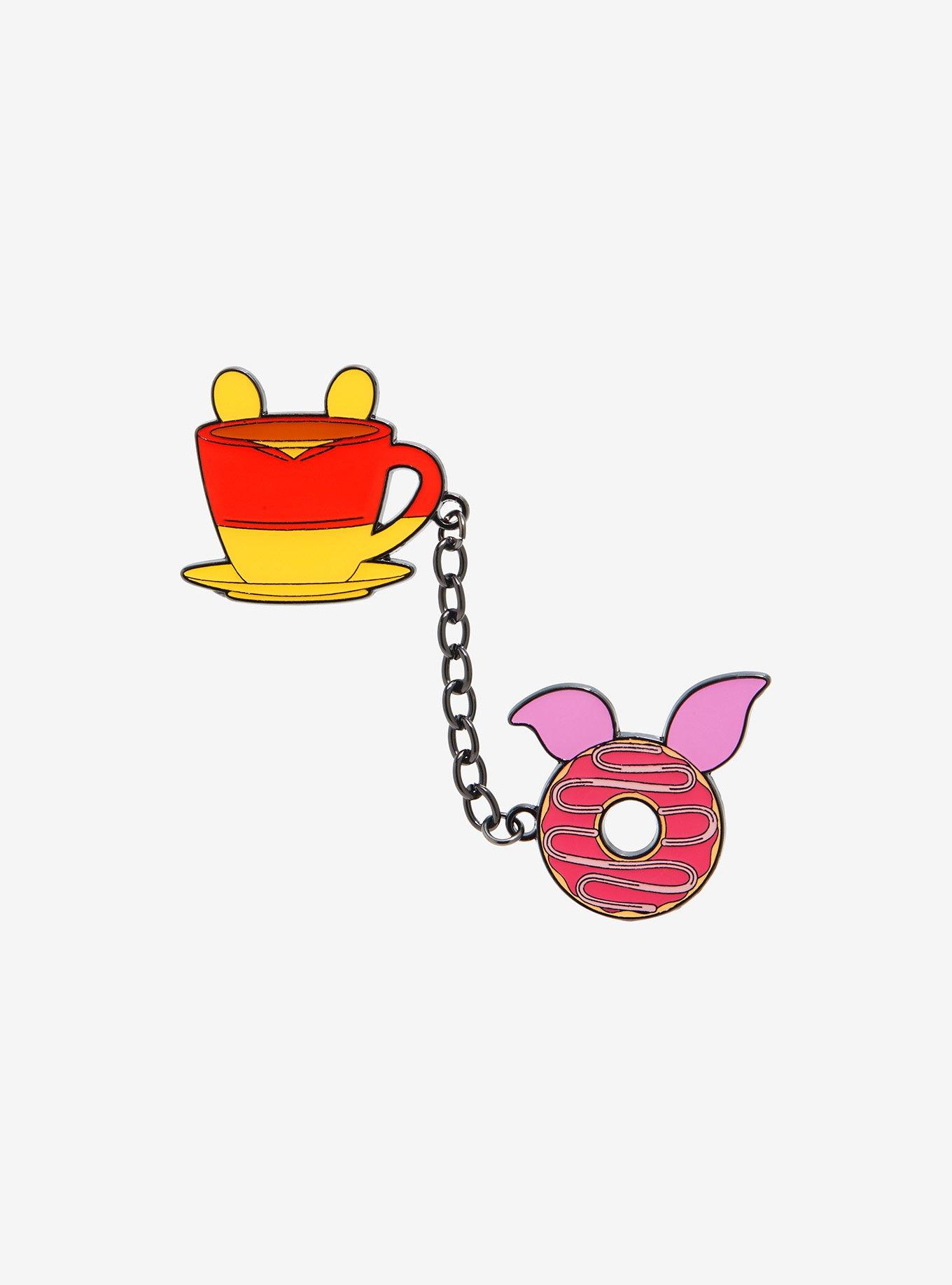 Loungefly Disney Winnie The Pooh Coffee Donut Enamel Pin Set, , hi-res