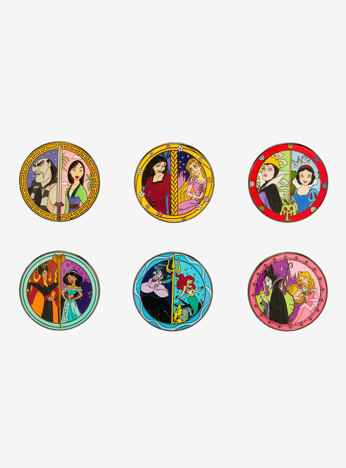 Loungefly Disney Princess & Villain Blind Box Enamel Pin