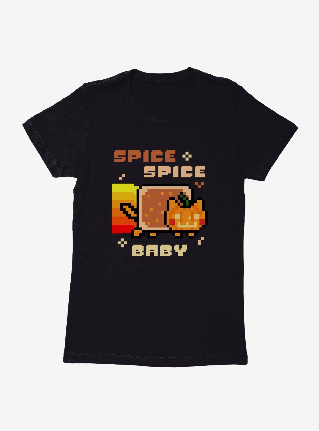 Nyan Cat Spice Spice Baby Womens T-Shirt, BLACK, hi-res