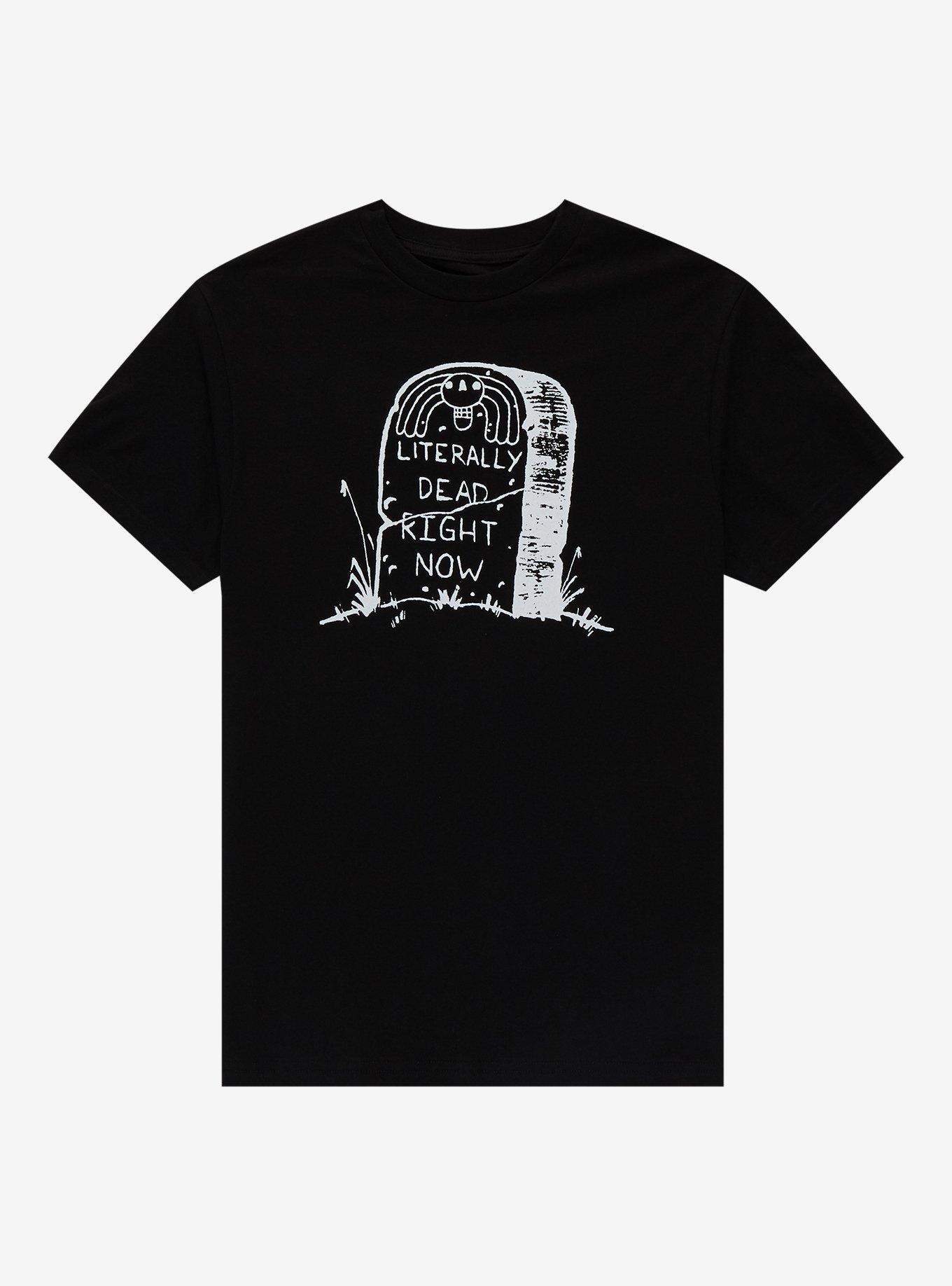 Literally Dead T-Shirt By BeeboSloth, CHARCOAL, hi-res