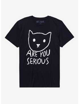 Are You Serious Cat T-Shirt By Fox Shiver, , hi-res