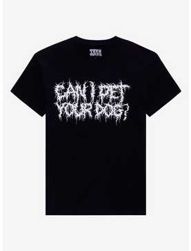 Teen Hearts Pet Your Dog Metal Font T-Shirt, , hi-res