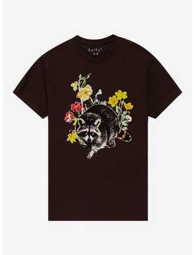 Raccoon With Flowers T-Shirt By Friday Jr., , hi-res