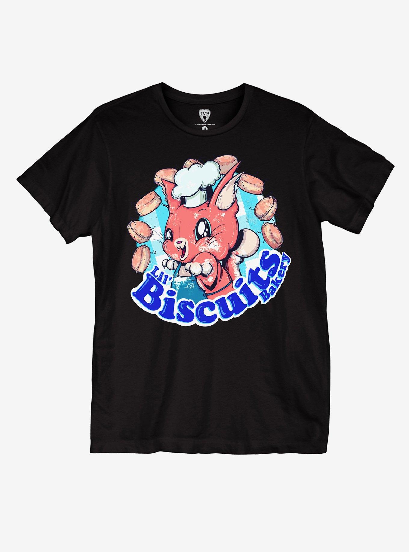 Lil' Biscuits Bakery T-Shirt By LVB Art, , hi-res