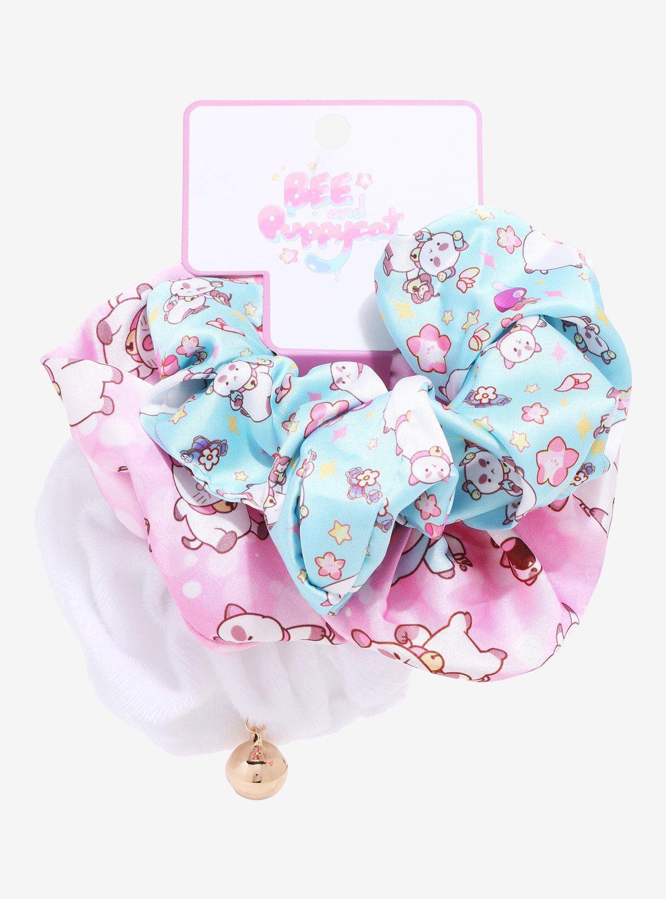 Bee and Puppy Cat Icons Scrunchy Set, , hi-res