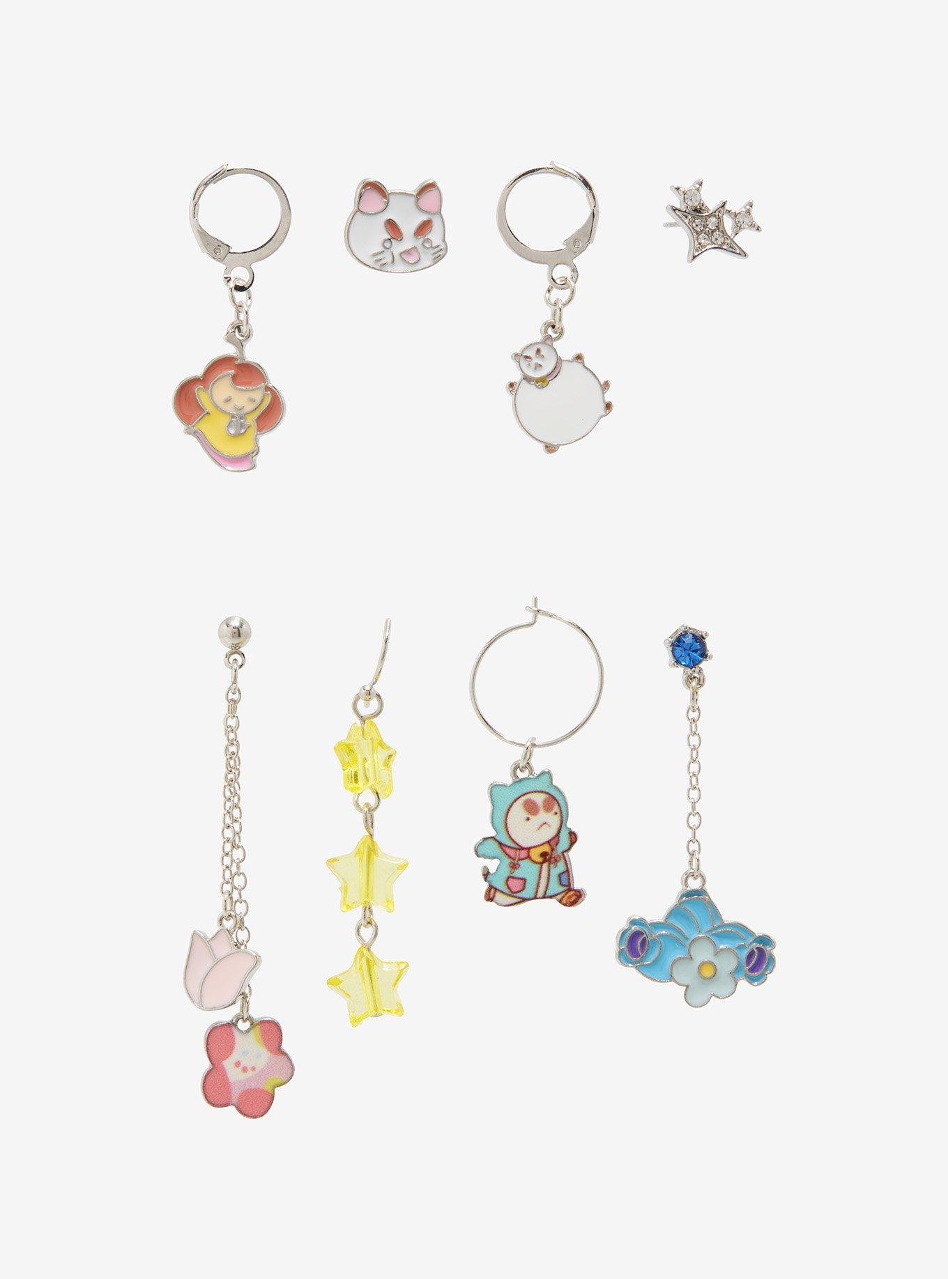 Bee and Puppycat Mix and Match Earring Set - BoxLunch Exclusive, , hi-res