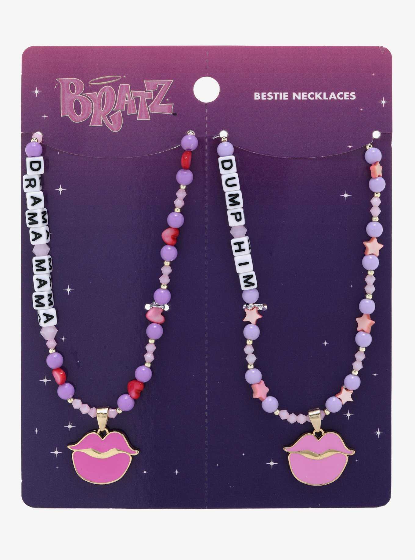 Bratz Dump Him Beaded Bestie Necklace Set — BoxLunch Exclusive, , hi-res