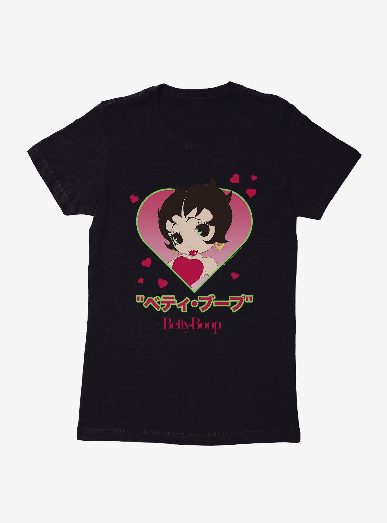 Betty Boop Heart Portrait Womens T-Shirt, , hi-res