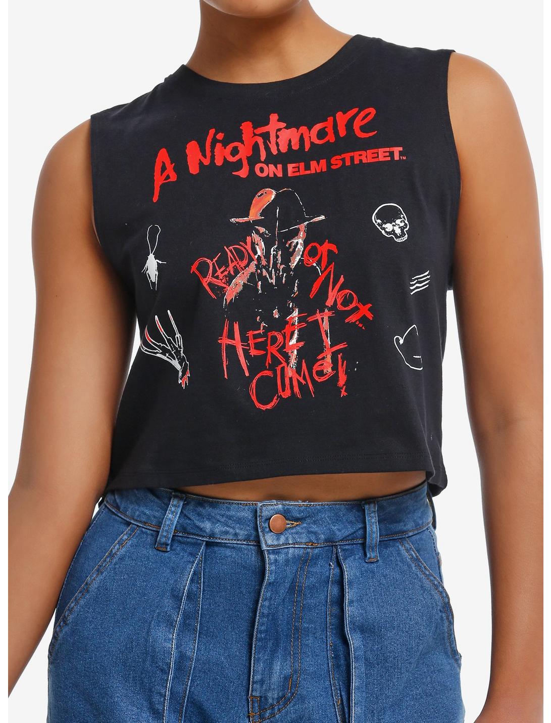 A Nightmare Of Elm Street Freddy Girls Muscle Tank Top, MULTI, hi-res