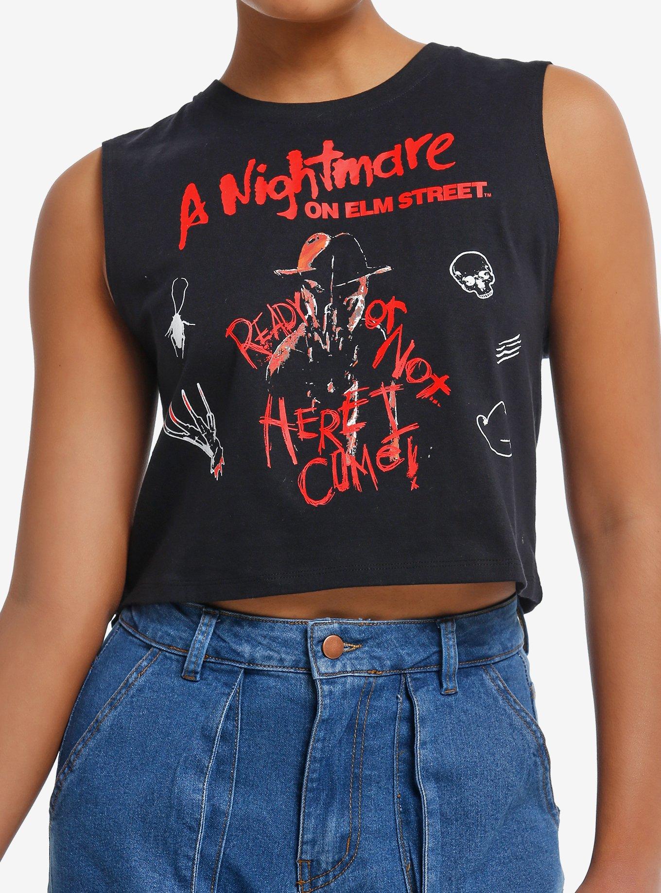 A Nightmare Of Elm Street Freddy Girls Muscle Tank Top, , hi-res