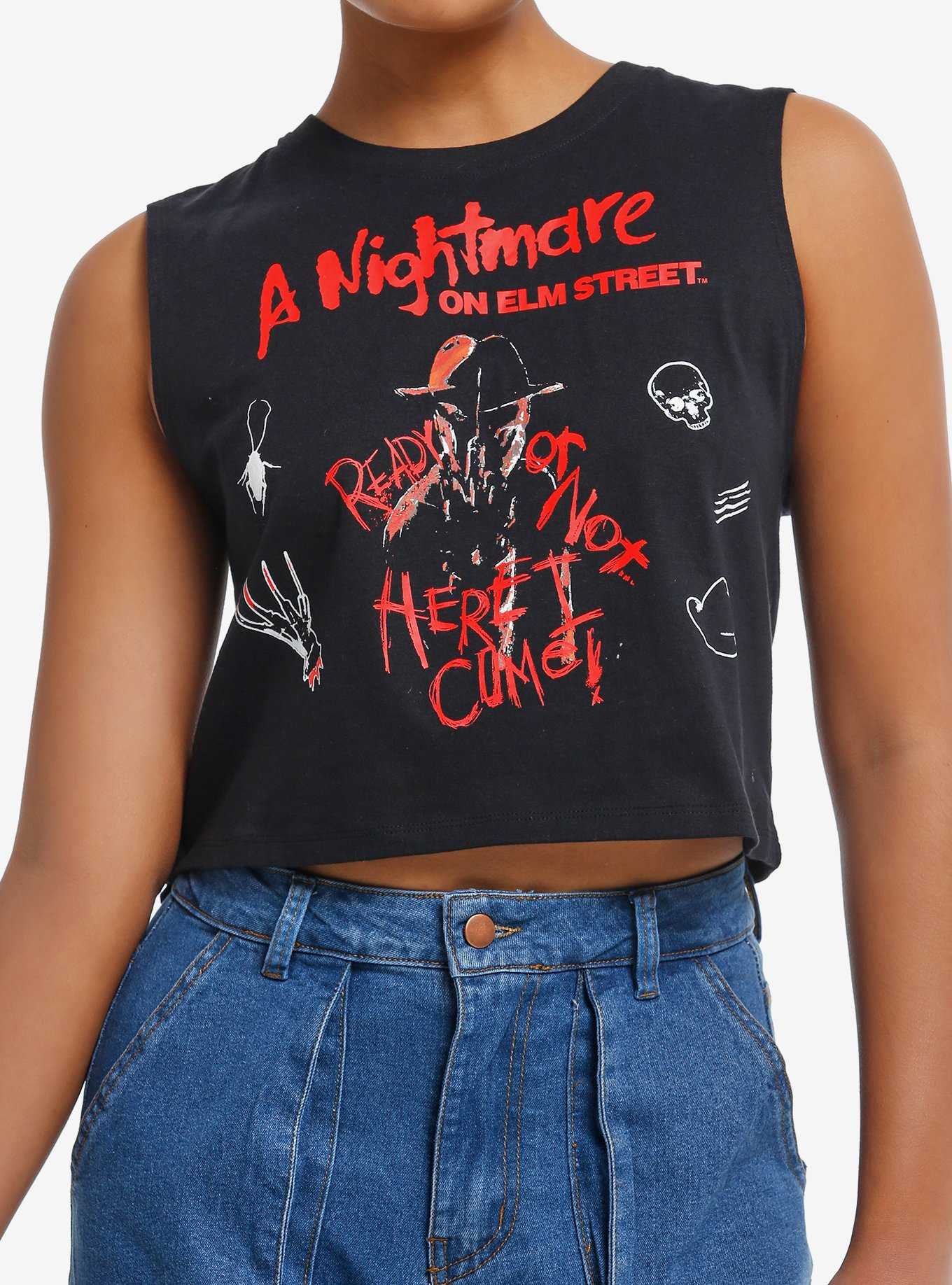 A Nightmare Of Elm Street Freddy Girls Muscle Tank Top, , hi-res
