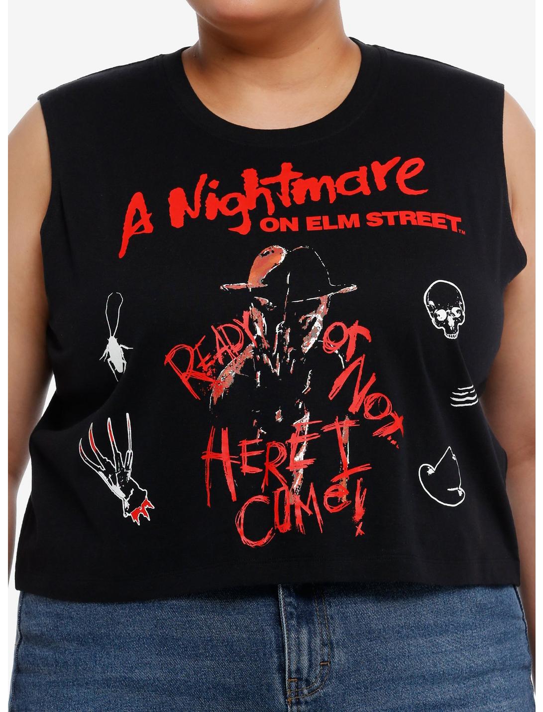A Nightmare On Elm Street Icons Girls Muscle Tank Top Plus Size, MULTI, hi-res
