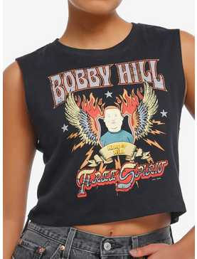 King Of The Hill Bobby Hill Girls Crop Muscle Tank Top, , hi-res