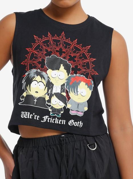South Park Goth Kids Girls Crop Muscle Tank Top | Hot Topic