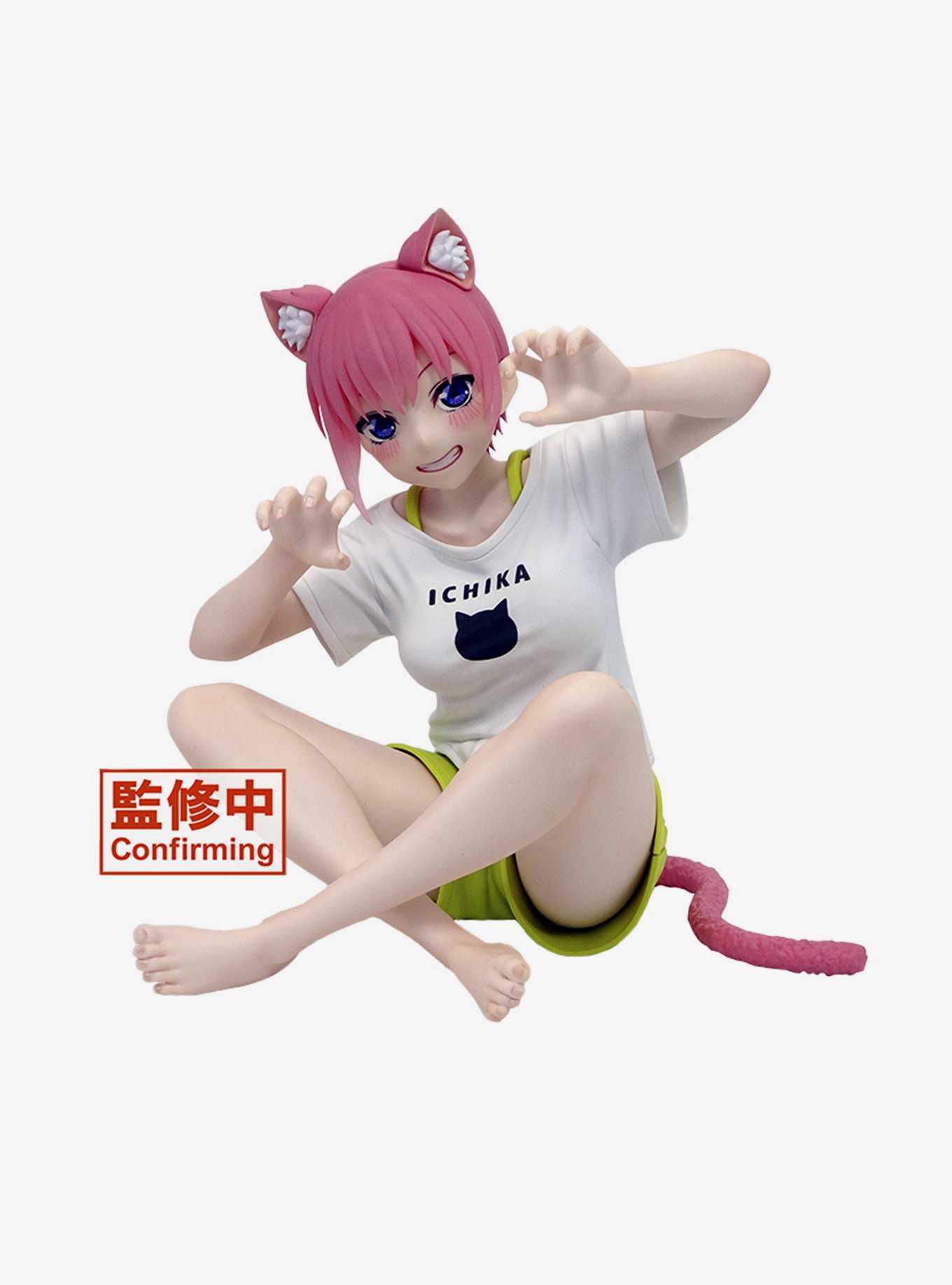 Taito The Quintessential Quintuplets 2 Desktop Cute Ichika Nakano Figure (Newly Written Cat Roomwear Ver.), , hi-res