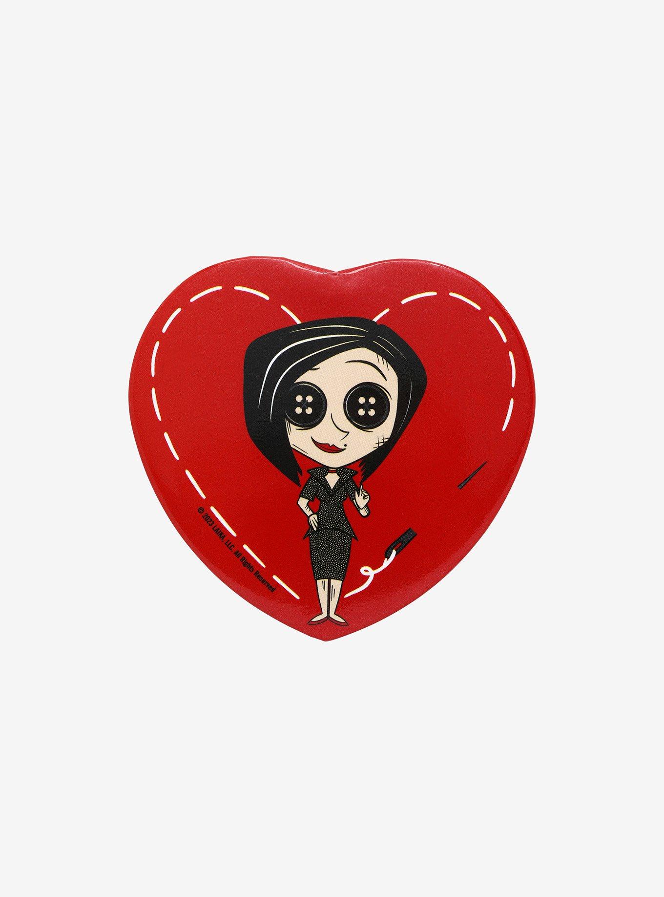 Coraline Other Mother Heart 3 Inch Button, , hi-res