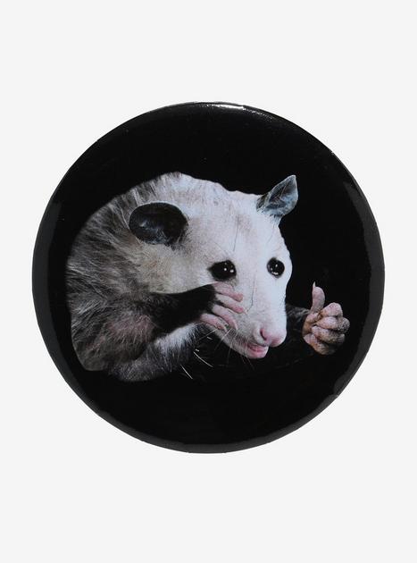 Crying Possum Button | Hot Topic