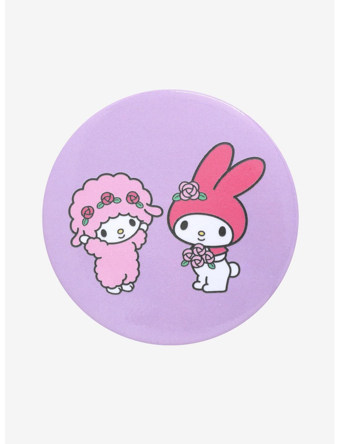 My Melody & My Sweet Piano Lavender 3 Inch Button, , hi-res